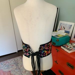 80s Vintage Butterfly Corset
